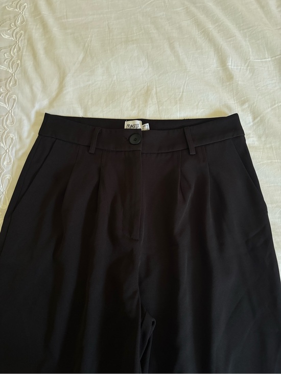 Princess Polly Pants - Princess Polly Black Tailored Waistband Trousers